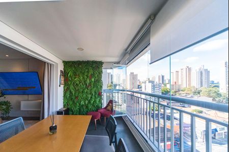 Varanda da Sala de apartamento à venda com 3 quartos, 128m² em Vila Assunção, Santo André