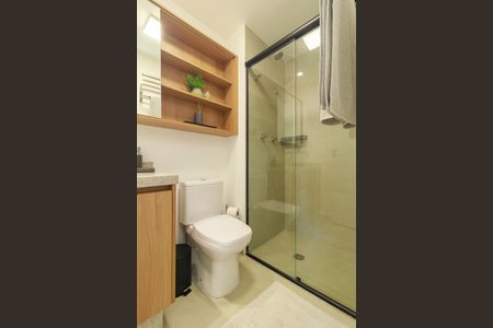 Studio para alugar com 25m², 0 quarto e sem vaga Studio para alugar com 25m², 0 quarto e sem vagaBanheiro