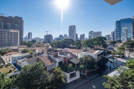 Sala/Cozinha - Vista de apartamento para alugar com 1 quarto, 41m² em Pinheiros, São Paulo