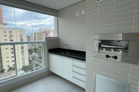 Varanda da Sala de apartamento para alugar com 2 quartos, 87m² em Gonzaga, Santos