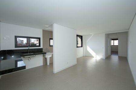 SALA de apartamento à venda com 2 quartos, 62m² em Grajaú, Belo Horizonte