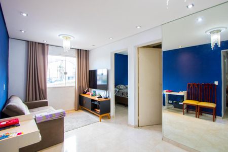 Sala de apartamento para alugar com 2 quartos, 49m² em Jardim Santo André Cdhu, Santo André