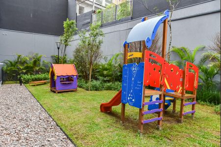 Studio para alugar com 29m², 1 quarto e sem vaga Studio para alugar com 29m², 1 quarto e sem vagaÁrea comum - Playground
