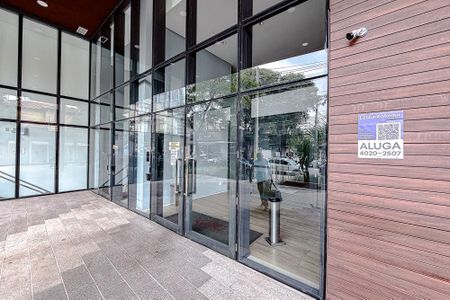 Studio para alugar com 27m², 1 quarto e sem vaga Studio para alugar com 27m², 1 quarto e sem vagaFachada - Plaquinha