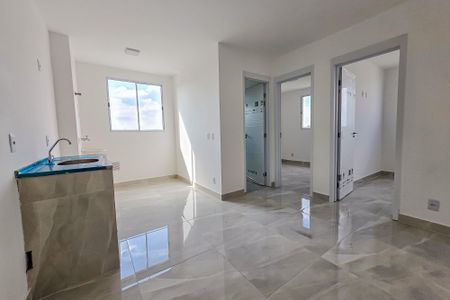 Sala e Cozinha de apartamento à venda com 2 quartos, 38m² em Parque das Nações , Santo André