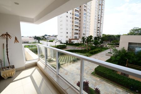 Sala - Vista de apartamento para alugar com 2 quartos, 73m² em Fazenda Santa Cândida, Campinas