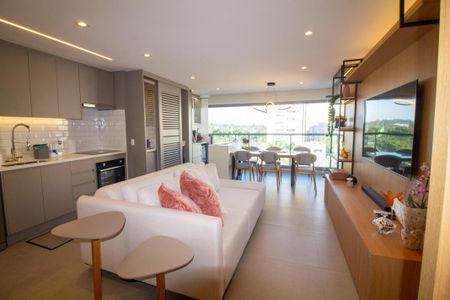 Sala de apartamento à venda com 2 quartos, 77m² em Campo Belo, São Paulo