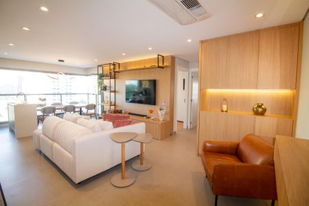 Sala de apartamento à venda com 2 quartos, 77m² em Campo Belo, São Paulo