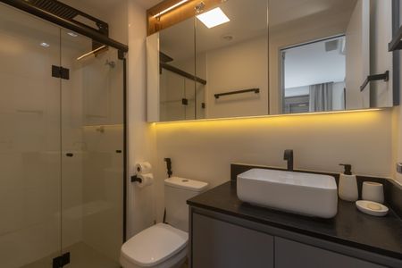 Studio para alugar com 25m², 1 quarto e sem vagaBanheiro da Suíte