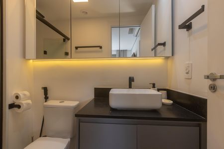 Studio para alugar com 25m², 1 quarto e sem vagaBanheiro da Suíte