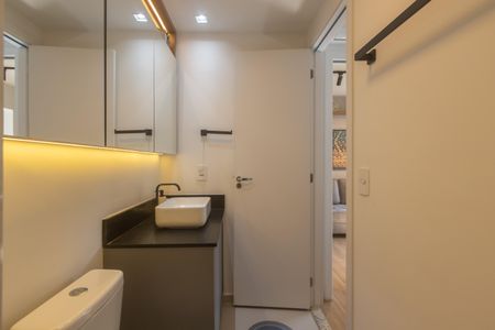 Studio para alugar com 25m², 1 quarto e sem vagaBanheiro da Suíte