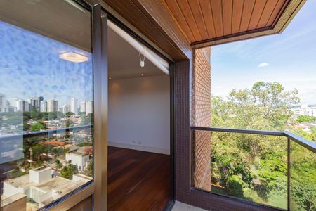 Varanda da Sala de apartamento para alugar com 3 quartos, 219m² em Santo Amaro, São Paulo