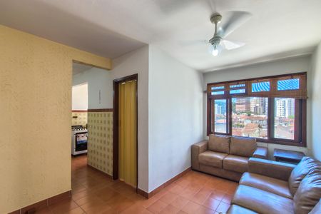 Sala de apartamento para alugar com 1 quarto, 45m² em Canto do Forte, Praia Grande