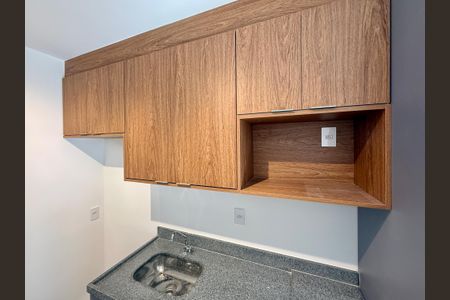 Studio para alugar com 25m², 1 quarto e sem vagaCozinha 