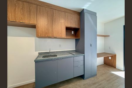 Studio para alugar com 25m², 1 quarto e sem vagaCozinha 