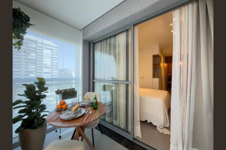 Studio para alugar com 45m², 1 quarto e 1 vagaVaranda