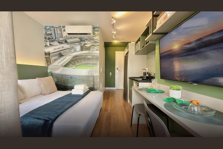 Sala/Quarto de apartamento à venda com 1 quarto, 21m² em Pompeia, São Paulo