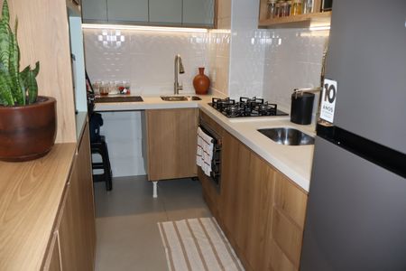 Apartamento para alugar com 36m², 2 quartos e sem vagaCozinha e Área de Serviço