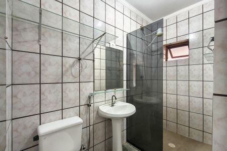 Banheiro  de kitnet/studio para alugar com 0 quarto, 65m² em Balneario Maxland, Praia Grande