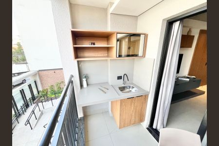 Studio para alugar com 39m², 1 quarto e 1 vaga Studio para alugar com 39m², 1 quarto e 1 vagaVaranda