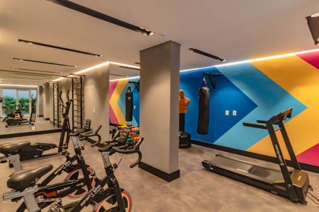Área comum - Academia de kitnet/studio para alugar com 1 quarto, 24m² em Vila da Saúde, São Paulo