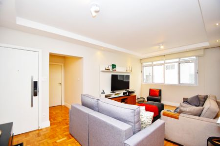 Sala de estar de apartamento à venda com 2 quartos, 110m² em Jardim Paulista, São Paulo