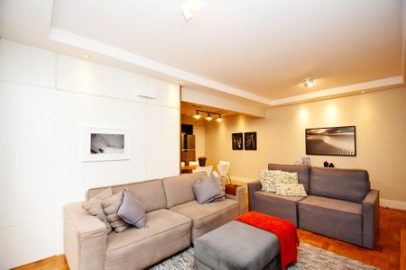 Sala de estar de apartamento à venda com 2 quartos, 110m² em Jardim Paulista, São Paulo