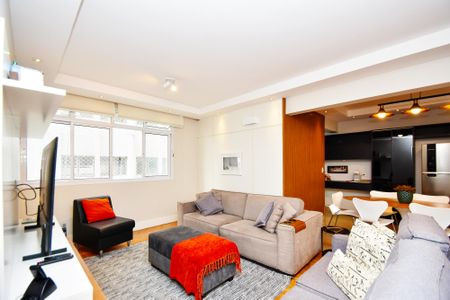 Sala de estar de apartamento à venda com 2 quartos, 110m² em Jardim Paulista, São Paulo