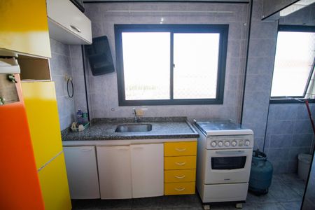 Cozinha de apartamento para alugar com 2 quartos, 58m² em Vila Tupi, Praia Grande
