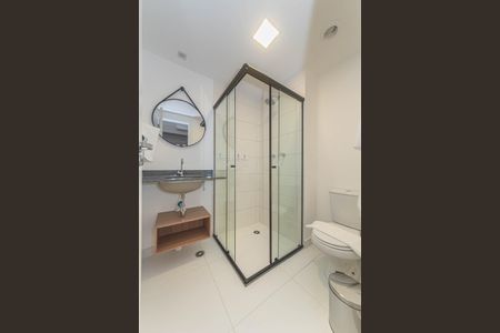 Banheiro de kitnet/studio à venda com 1 quarto, 30m² em Vila Cordeiro, São Paulo