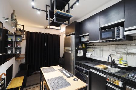 Studio para alugar com 28m², 1 quarto e sem vagaSala / Cozinha