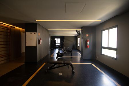 Studio para alugar com 28m², 1 quarto e sem vaga Studio para alugar com 28m², 1 quarto e sem vagaÁrea comum - Academia