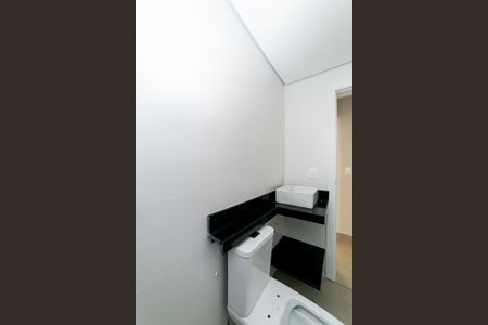 Banheiro Social de apartamento à venda com 1 quarto, 90m² em Sagrada Família, Belo Horizonte