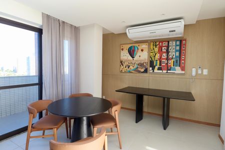 Studio para alugar com 25m², 1 quarto e 1 vagaSalão de festas