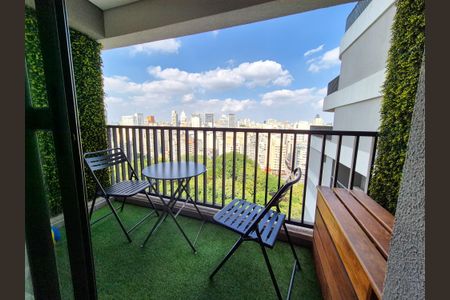 Varanda de kitnet/studio para alugar com 1 quarto, 33m² em Santa Ifigênia, São Paulo
