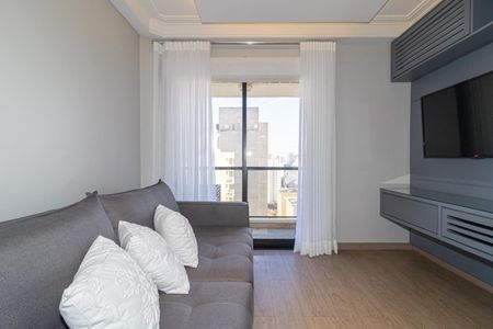 Sala de apartamento para alugar com 1 quarto, 46m² em Moema, São Paulo