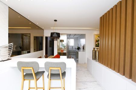 Sala de Jantar de apartamento à venda com 3 quartos, 105m² em Alto Caiçaras, Belo Horizonte