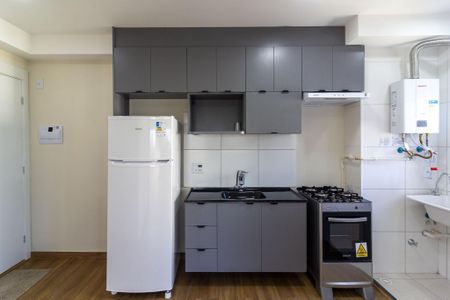 Cozinha de apartamento para alugar com 2 quartos, 37m² em Vila Isa, São Paulo