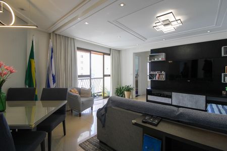 Sala  de apartamento à venda com 3 quartos, 75m² em Chácara Agrindus, Taboão da Serra