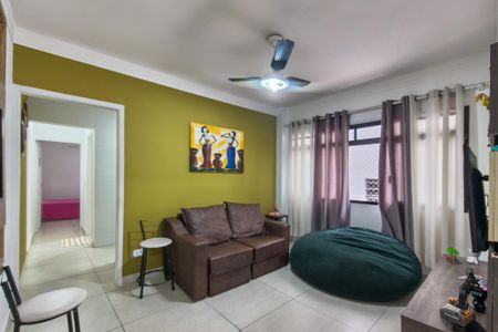 Sala de apartamento para alugar com 1 quarto, 50m² em Boqueirão, Praia Grande
