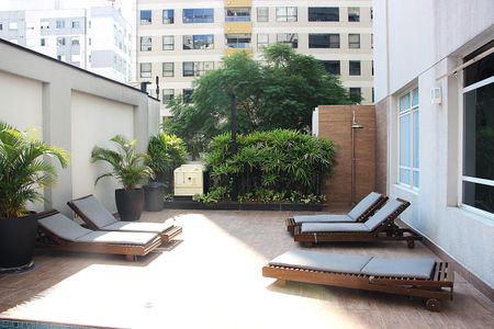 Studio para alugar com 41m², 1 quarto e 1 vagaPiscina