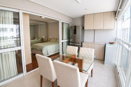 Studio para alugar com 41m², 1 quarto e 1 vagaVaranda