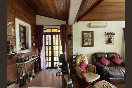 Sala de casa de condomínio para alugar com 5 quartos, 600m² em Horizontal Park, Cotia