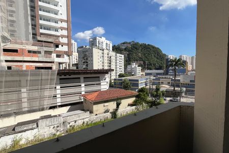 Varanda da Sala de apartamento para alugar com 1 quarto, 46m² em José Menino, Santos