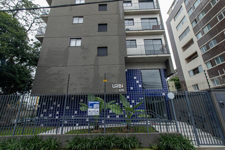 Studio para alugar com 24m², 1 quarto e sem vaga Studio para alugar com 24m², 1 quarto e sem vagaPlaca