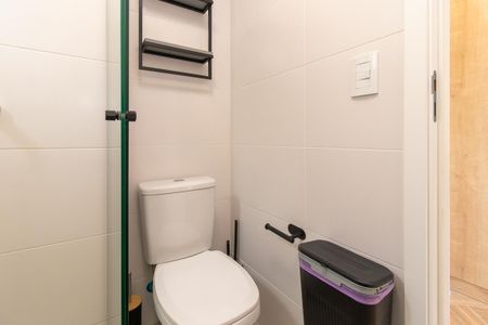 Studio para alugar com 24m², 1 quarto e sem vaga Studio para alugar com 24m², 1 quarto e sem vagaBanheiro Social