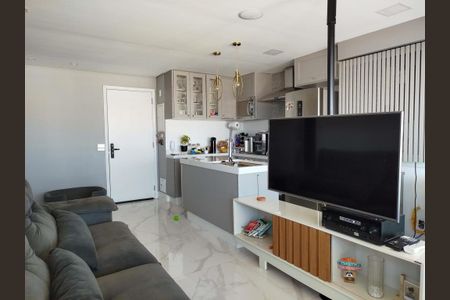 Apartamento à venda com 58m², 2 quartos e 1 vagaSala com cozinha americana