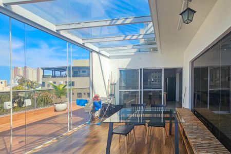 Varanda da Sala de apartamento para alugar com 3 quartos, 180m² em Jardim Vitoria, Guarujá