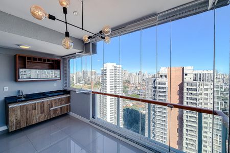 Varanda da Sala de kitnet/studio à venda com 1 quarto, 52m² em Vila Mariana, São Paulo