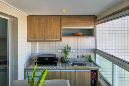 Sacada  de apartamento para alugar com 2 quartos, 71m² em Vila Tupi, Praia Grande